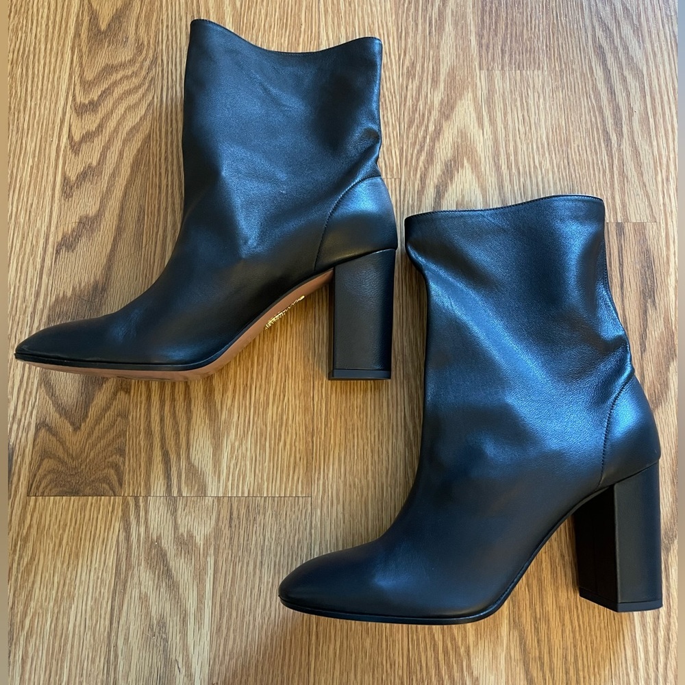 Aquazzura Downtown Bootie.  Size 39.5.  Excellent condition!